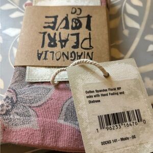 Magnolia Pearl Pink Floral Socks